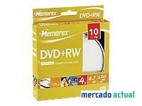 Foto memorex dvd+rw x 10 - 4.7 gb - soportes de almacenamiento