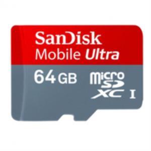 Foto Memoria 64 Gb Micro Sdxc Sandisk Clase 10 Adaptador Sd