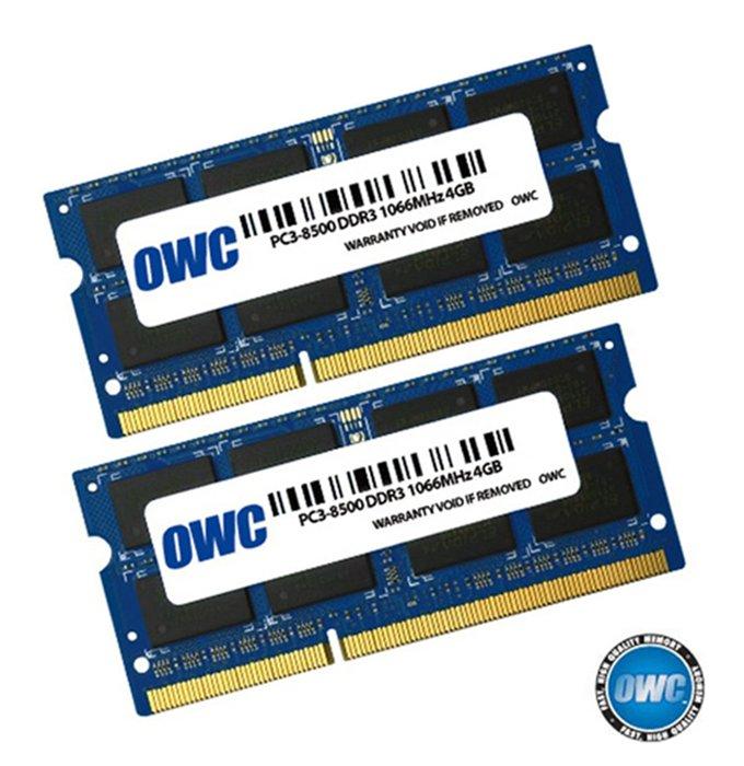 Foto Memoria Mac OWC 8GB (2x4GB) SO-DIMM DDR3 1066MHZ