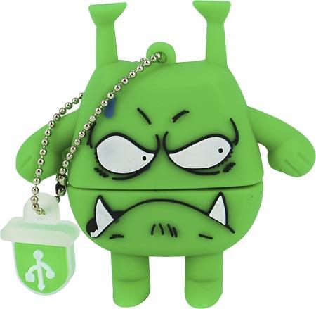 Foto Memoria Mooster Usb 4gb Toons Angry Monster Mx 287