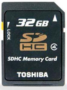 Foto Memoria Sd Secure Digital 32gb Toshiba Hc high Ca