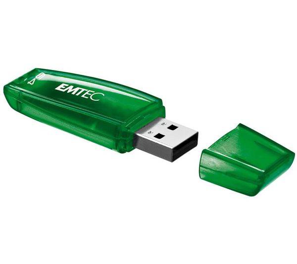 Foto Memoria USB 2.0 C400 - 64 GB - verde + Funda USB-201K - negra