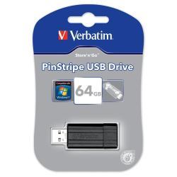 Foto Memoria USB Verbatim 64gb usb storengo pinstripe [49065] [0023942490