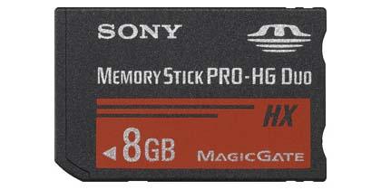 Foto Memory Stick Sony PRO-HG Duo HX B 8 GB
