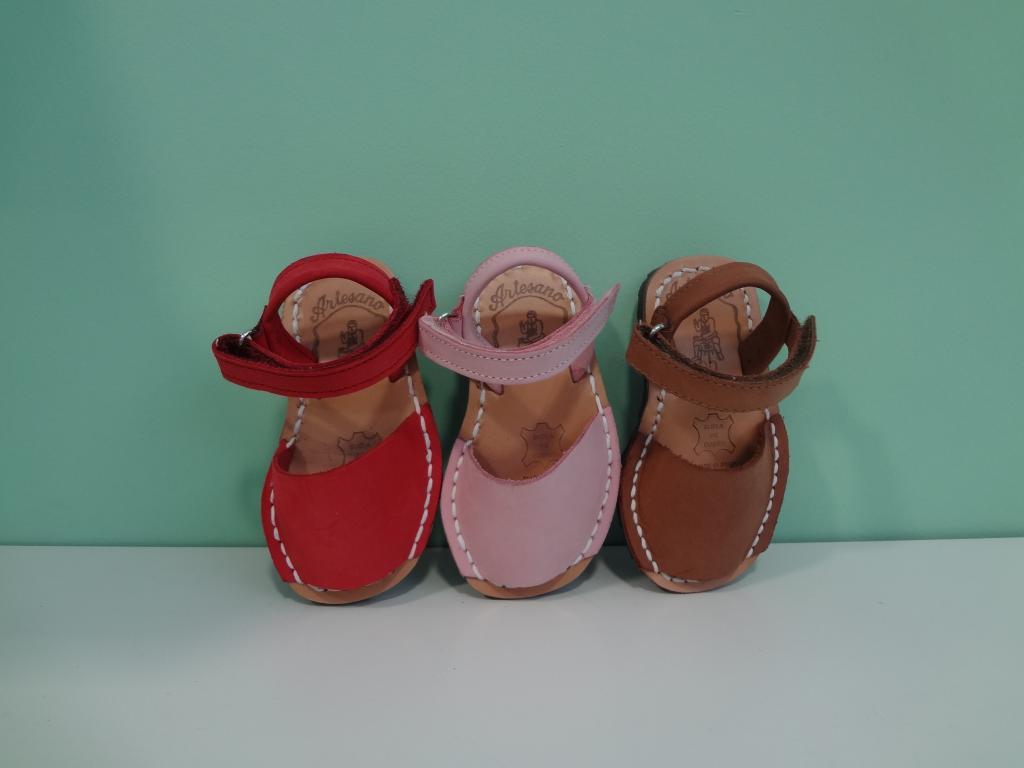 Foto Menorquinas Niños Avarcas nobuck velcro