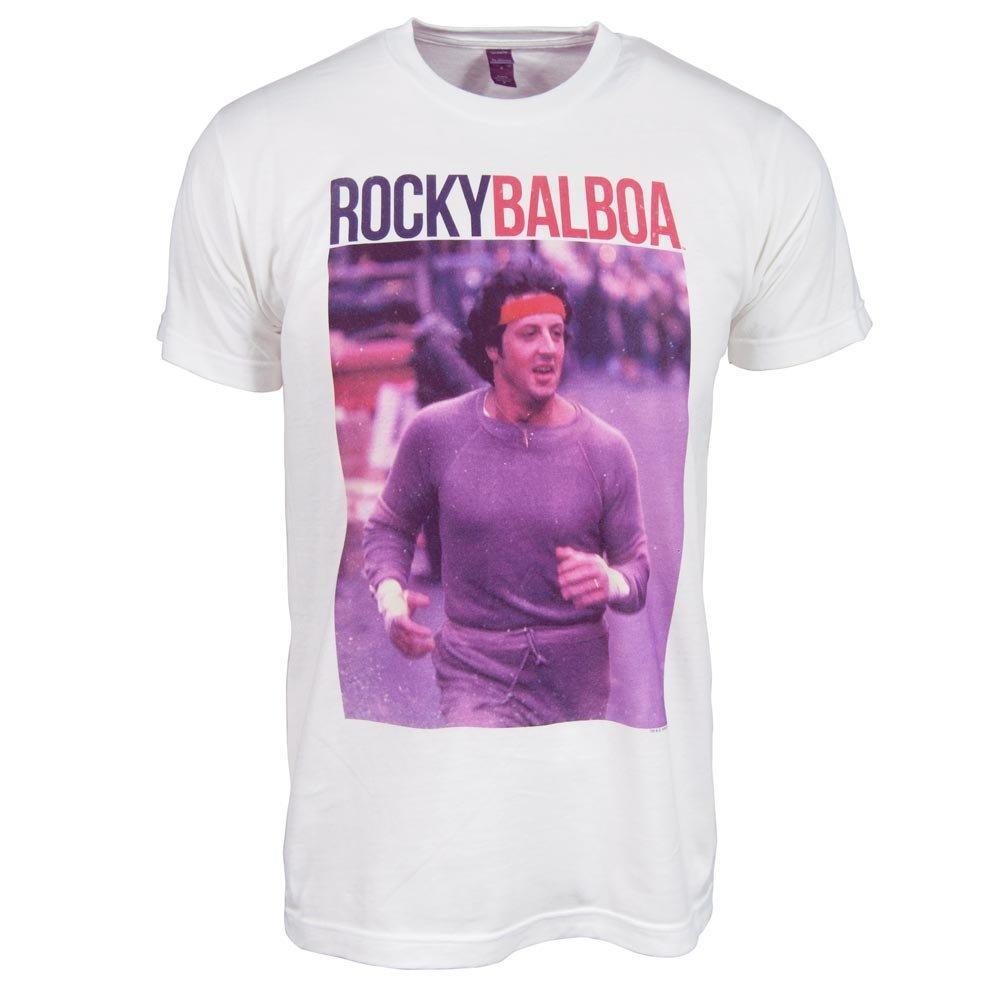 Foto Mens Retro Rocky Balboa T Shirt White