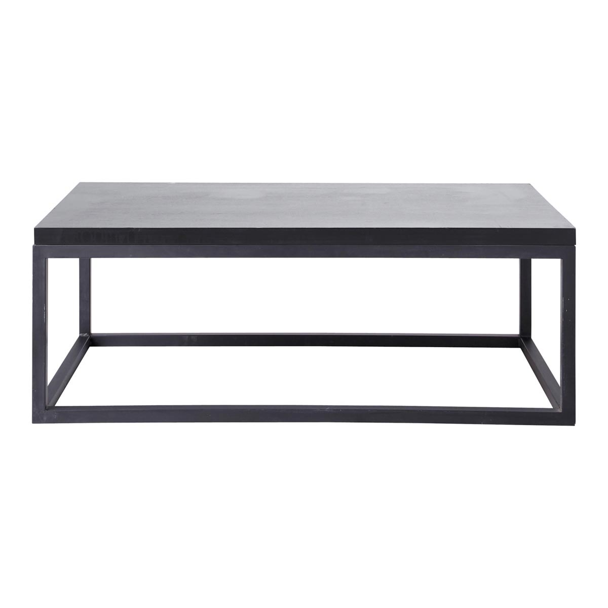 Foto Mesa baja de estilo industrial negra Carbone