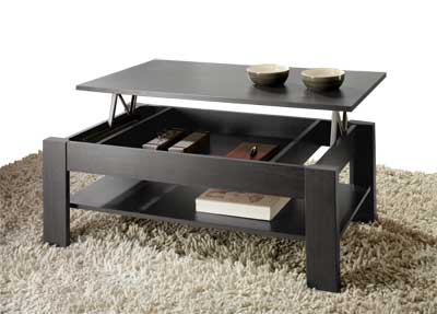 Foto Mesa centro elevable de 110 cm. en color ceniza modelo tenesis 2