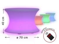 Foto .mesa con luz led ambiental liceo