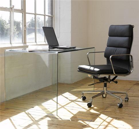 Foto Mesa cristal curvado una pieza