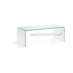 Foto Mesa de centro BURANO 110x50cm. de cristal templado transparente.