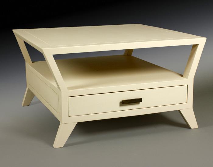 Foto Mesa de Centro con 1 Cajón Color Blanca