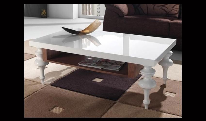 Foto Mesa de Centro con Patas en Haya Lacada