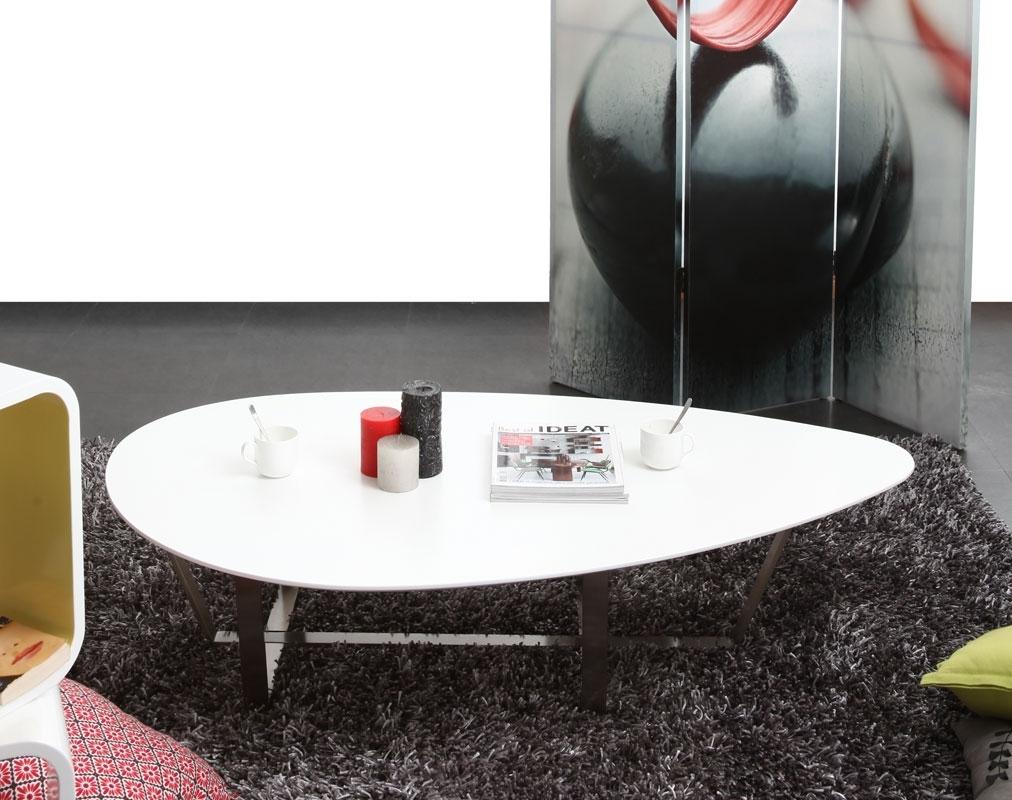 Foto Mesa de centro de diseño blanca MILLA