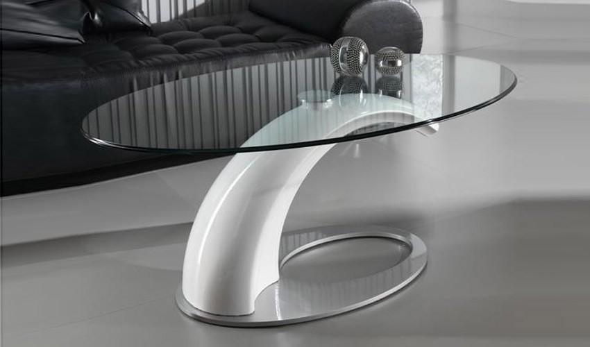 Foto Mesa de Centro de Diseño con tapa Cristal