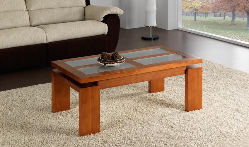 Foto Mesa de Centro Elevable en madera de Pino varios Colores a Elegir