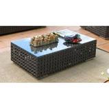Foto Mesa de centro en rattan para jardin Harbore