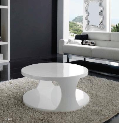 Foto Mesa de Centro redonda Blanca CT 203