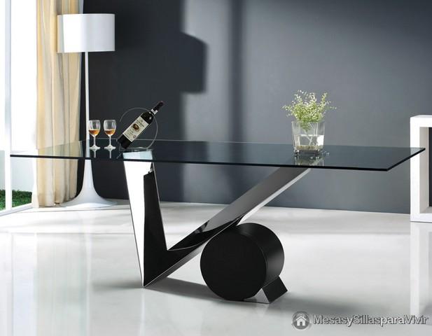 Foto mesa de comedor en cristal mod. artemisa