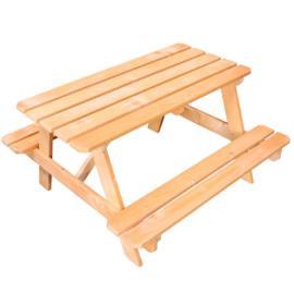 Foto mesa de picnic infantil miel