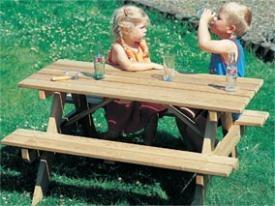 Foto Mesa de picnic madera nordica para niños !! envio gratis!!!