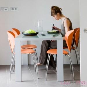Foto Mesa deneb alta vidrio transparente. stua