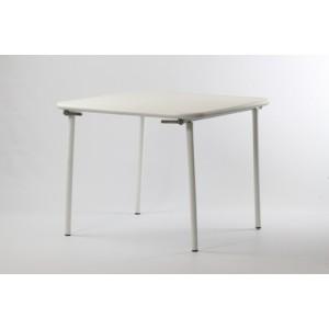 Foto MESA PLEGABLE FOLD 90x90xh71 cm. BLANCO