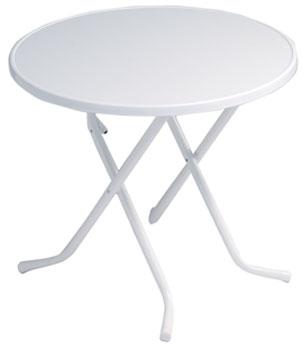 Foto Mesa Redonda Alco. Color Blanco.80 Cm.