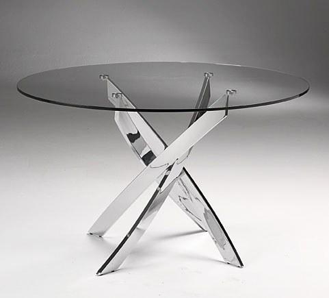 Foto Mesa redonda de cristal city