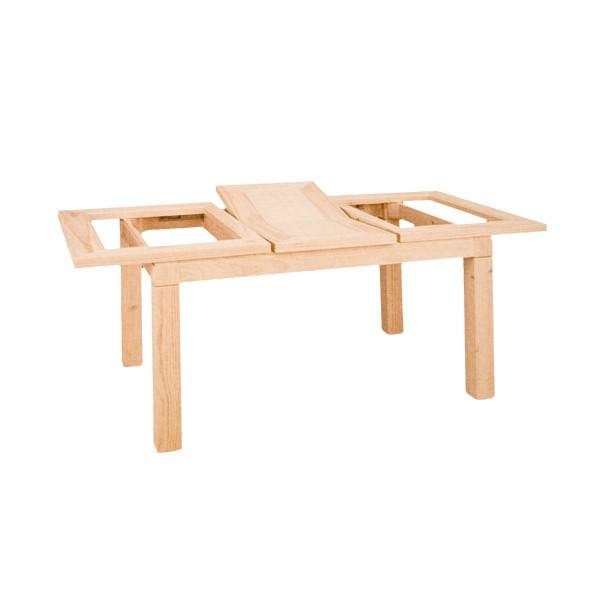 Foto Mesa Tokio extensible tapa 4 cm. cristal larga