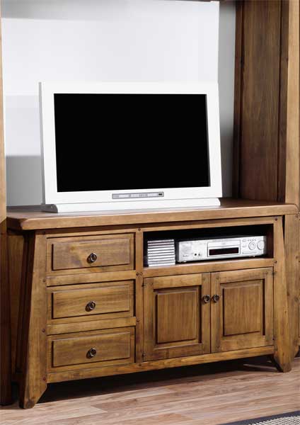 Foto Mesa TV 2 puertas 3 Cajones Rustico Lagar