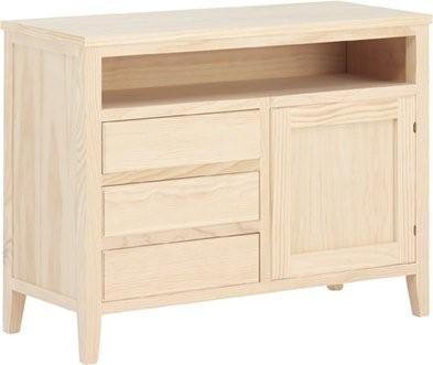 Foto Mesa T.V. Colonial 1 puerta 3 cajones