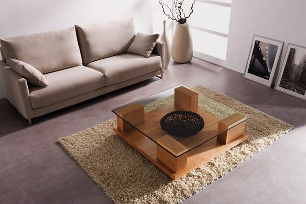 Foto Mesas de Centro de Madera y Cristal : Modelo DULIA