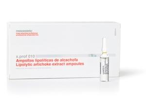 Foto mesoestetic. AMPOLLAS. CORPORAL. X-Prof 010 Extracto de alcachofa. 100x5 ml