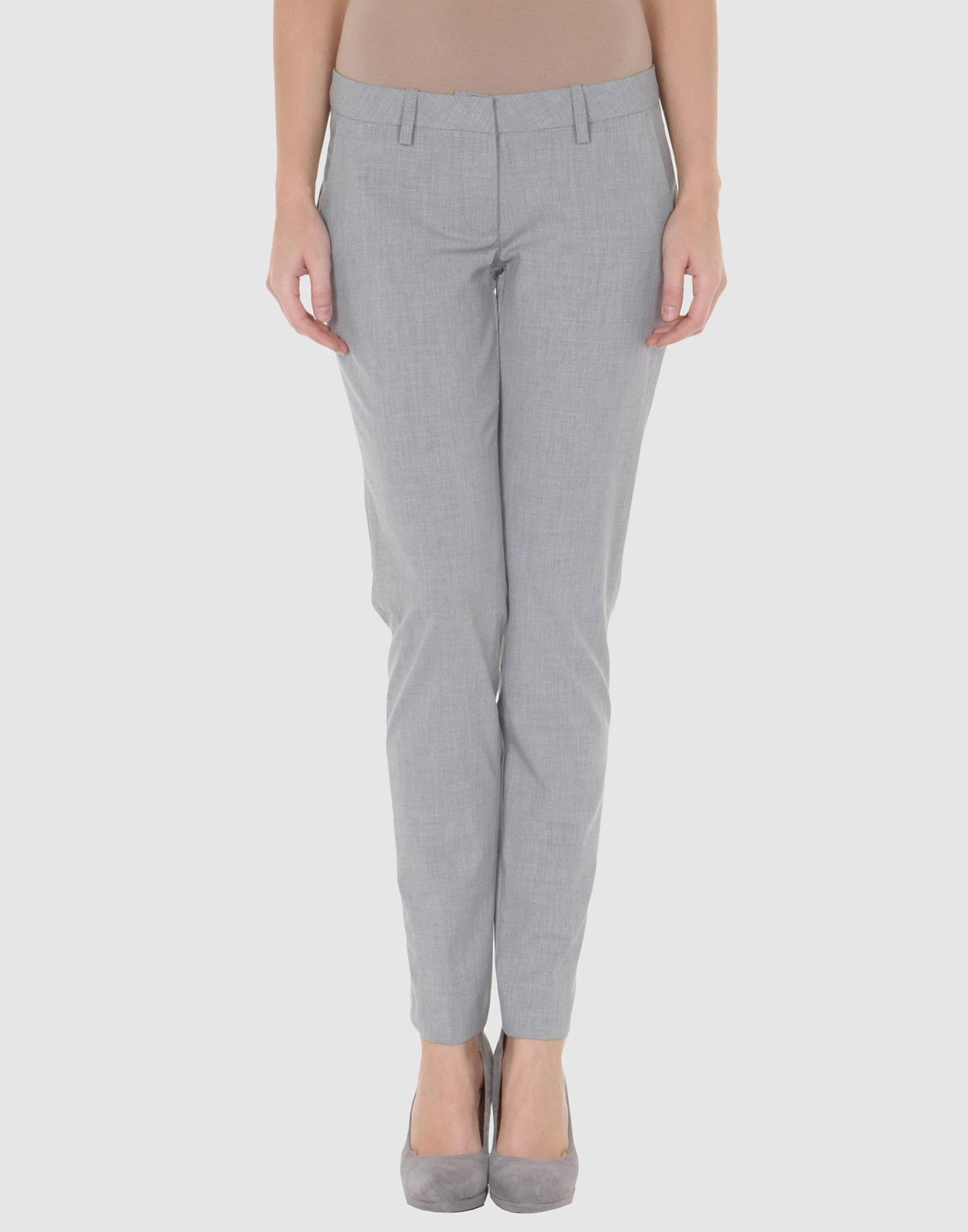 Foto Met Pantalones Mujer Gris perla
