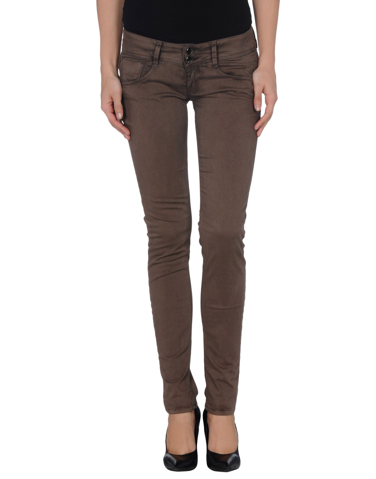 Foto Met Pantalones Mujer Gris rosado