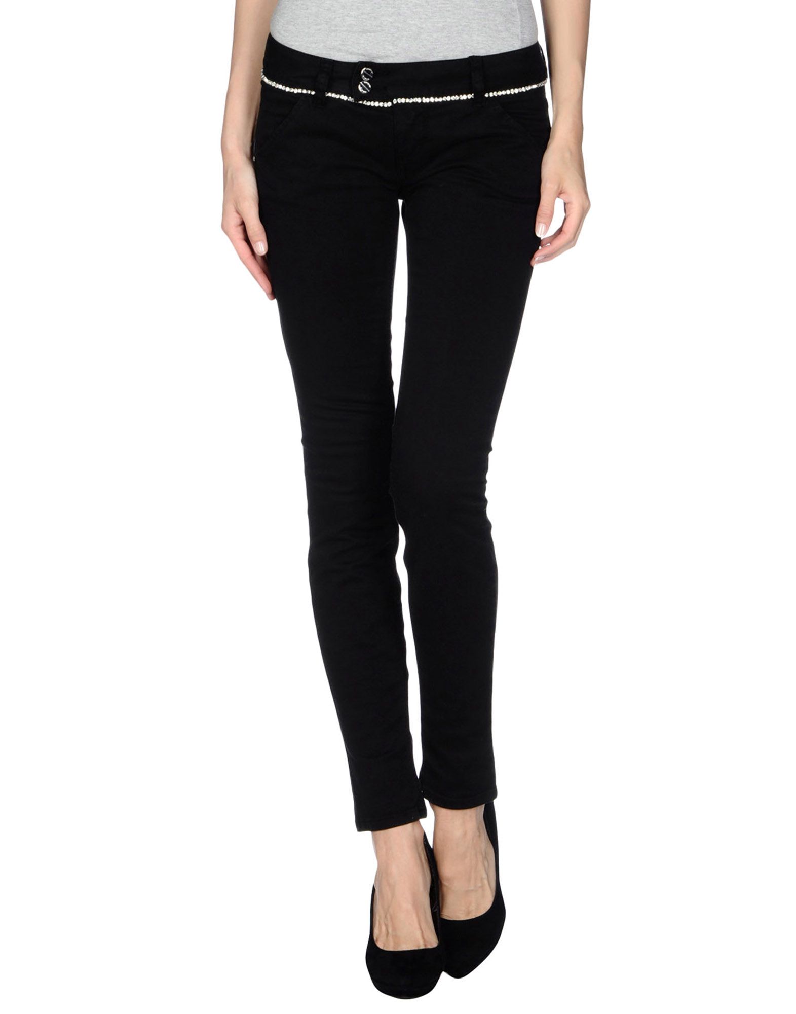 Foto Met Pantalones Mujer Negro