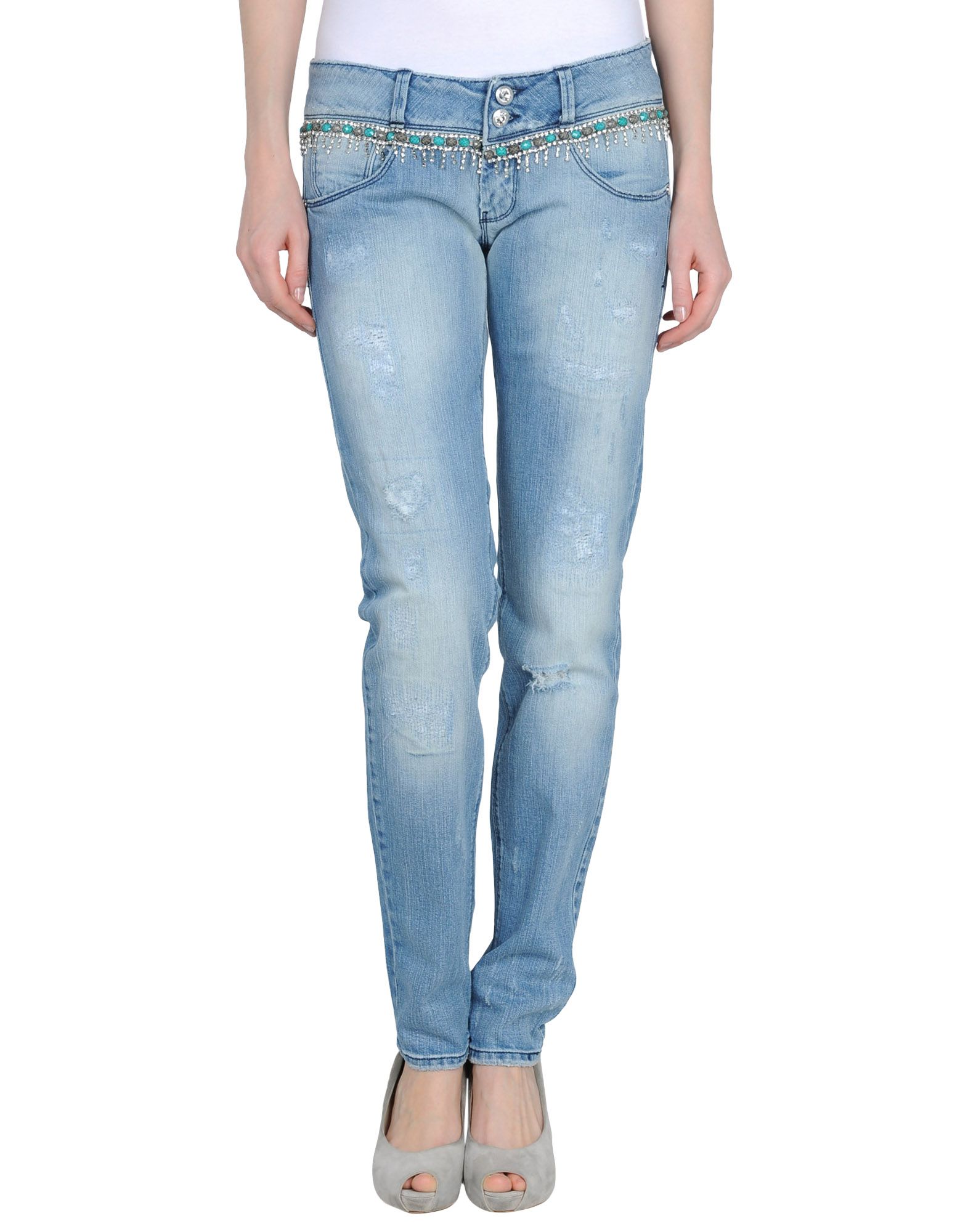 Foto Met Pantalones Vaqueros Mujer Azul marino