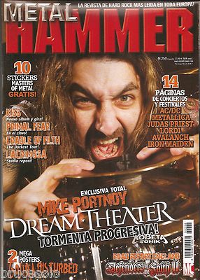 Foto Metal Hammer Nº 258 Spanish Mag 2009-dream Theater-kiss-primal Fear