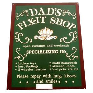 Foto Metal Wall Plaque 31cm X 42cm - Dads Fix It Shop