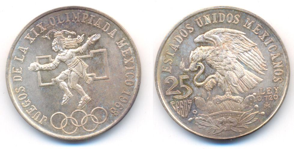 Foto Mexico: 25 Pesos 1968