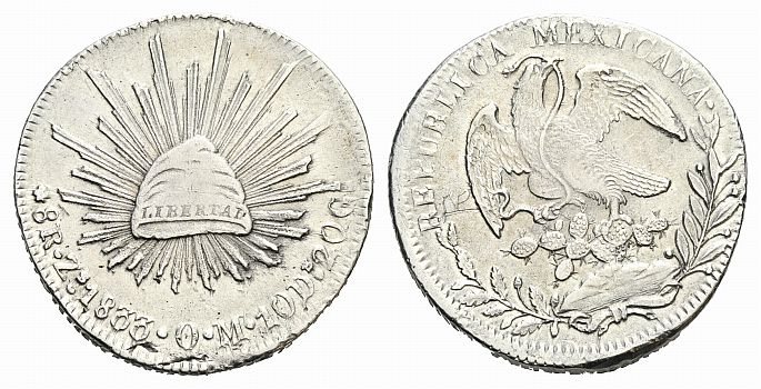 Foto Mexiko 8 Reales 1833