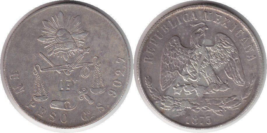 Foto Mexiko Peso 1873