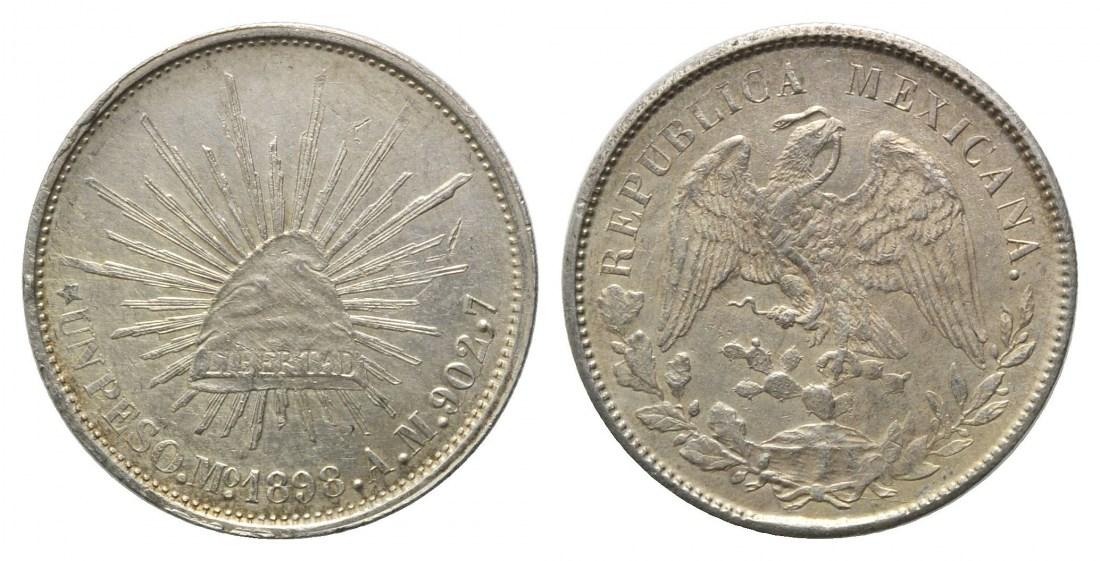 Foto Mexiko, Peso 1898 Mo-Am, Mexiko City,