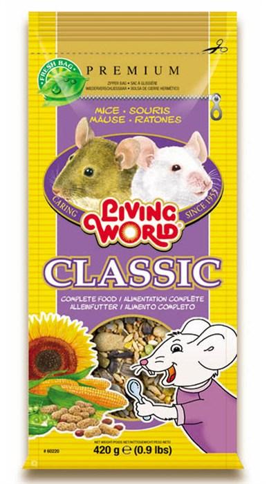 Foto mezcla semillas y cereales ratón living world classic para ratón