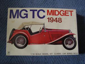 Foto Mg Tc Midget 1948. Gakken. Classic Car Series Model Kit. 1/16.  Nuevo
