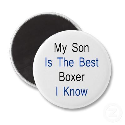 Foto Mi hijo es el mejor boxeador que conozco Iman Para Frigorífico