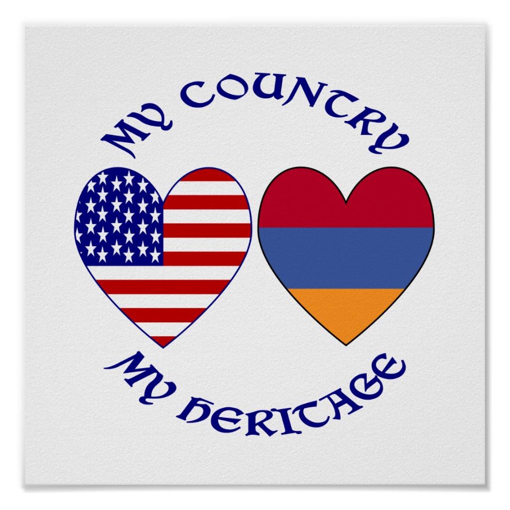 Foto Mi país mi corazón armenio de la herencia Impresiones