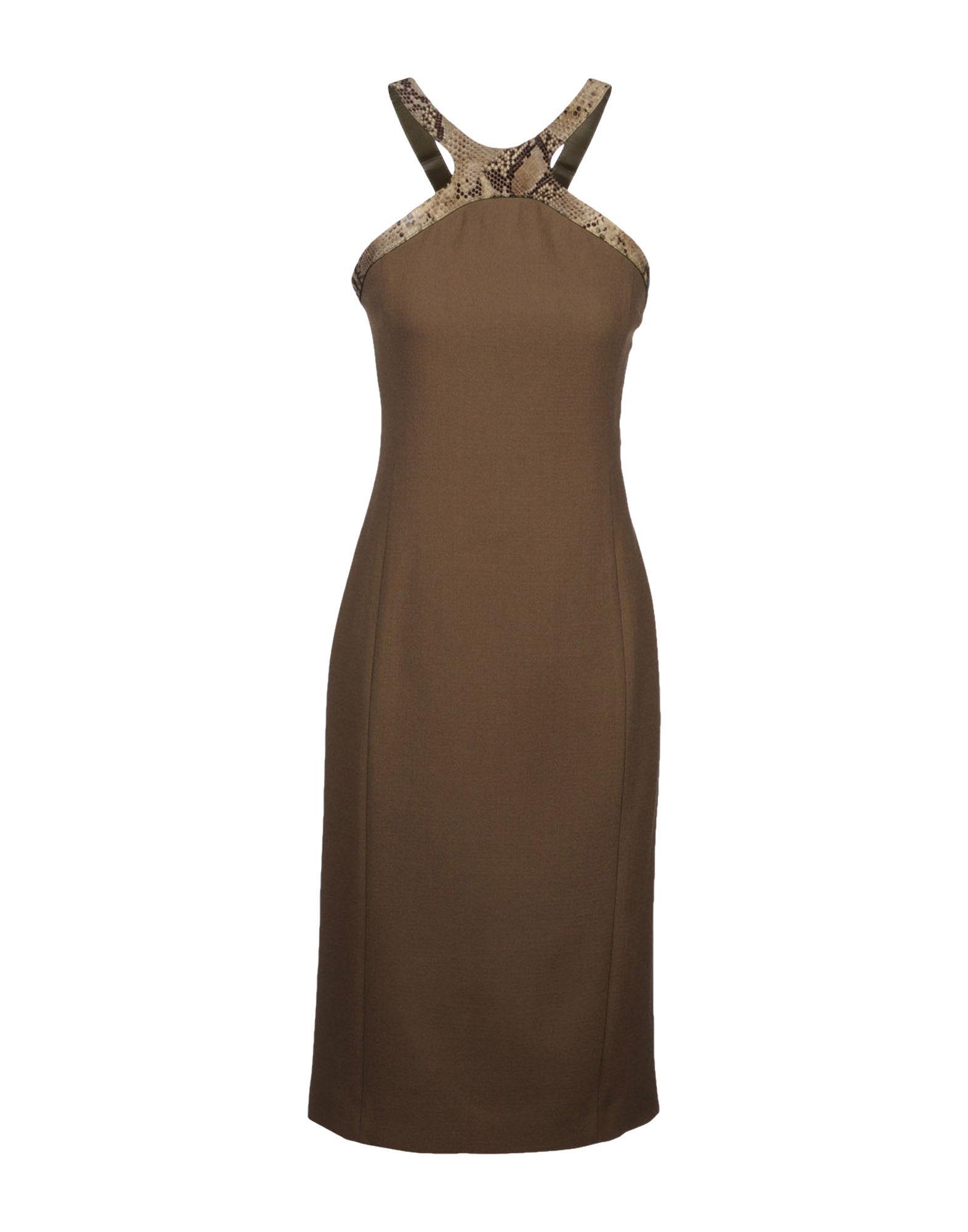 Foto Michael Kors Vestidos A Media Pierna Mujer Verde militar