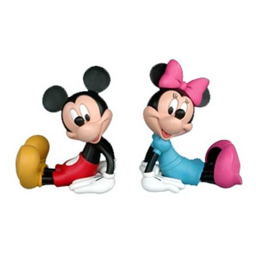 Foto Mickey mouse y minnie mouse sujetalibros